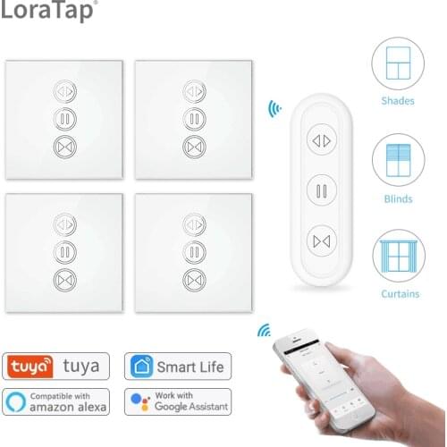 Tuya Smart Life Curtain Switch Remote Control Blinds Engine Roller Shutter RF&Wifi App Timer Google Home Aelxa Echo Smart Home