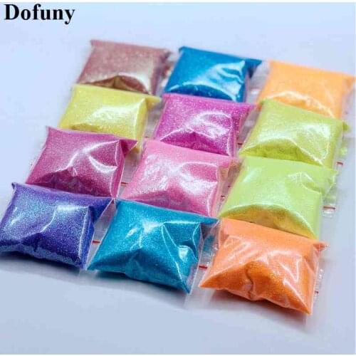 UV Gel Varnish Nail Tips Pigment Nail Glitter Dust Powder Flash Glitter Powder for DIY Nail Art Glitter Decoration 50g/bag