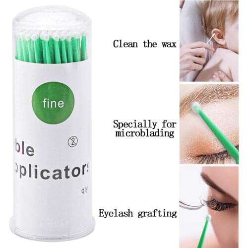 Tattoo Cotton Swab Nanometer Permanent Makeup Eyebrow Lip Eyeliner Microblading Eyelash Extension Grafting Tattoo Supply Tool