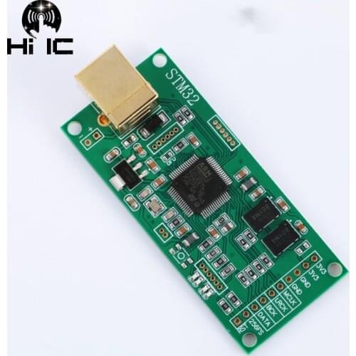 High Quality STM32 USB to I2S IIS Digital Interface USB Asynchronous Daughter Card Size Compatible USB Amanero USB