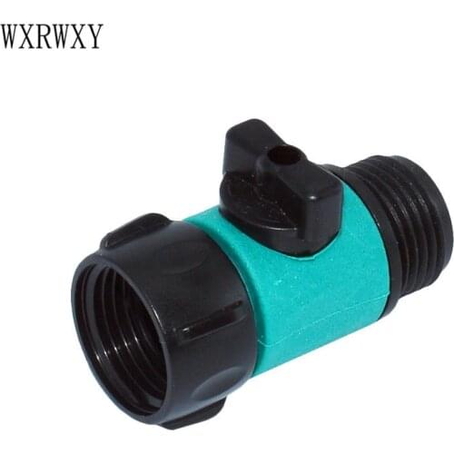 Wxrwxy Female 3/4 Irrigation valve 2 way tap miniature valve 3/4 male Water gun adapter cranes 6pcs