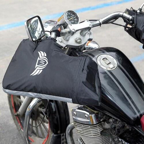 Winter Motorcycle/Scooter Handlebar Gloves Oxford Cloth Fabric Windproof Waterproof Warm Handle Bar Gloves Thick Velvet