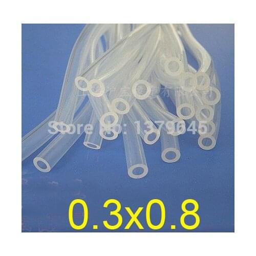 0.3mm ID 0.8mm OD FDA food grade Silicone capillary tube,medical transparent silicone hose,siphon tubing Peristaltic Pump