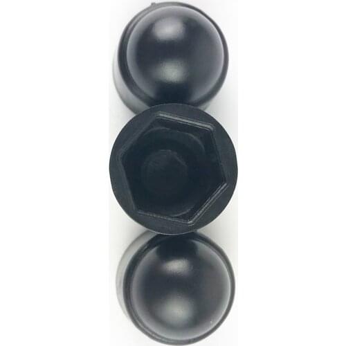Set of 10 18mm Car Wheel Lug Nut Hexagonal Bolt Cover Cap Protector Black M8