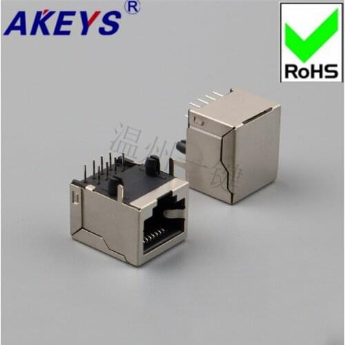10PCS 5803-10P8C-Full package network socket Horizontal RJ45 socket 90 degree crystal head seat