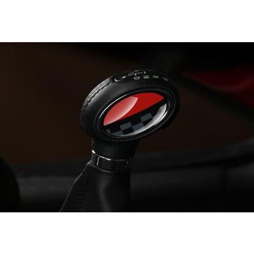 For BMW MINI ONE Cooper S F54 F55 F56 F57 F60 COUNTRYMAN 2 Pcs Car Interior Gear Lever Fashion Decoration Stickers Car Styling