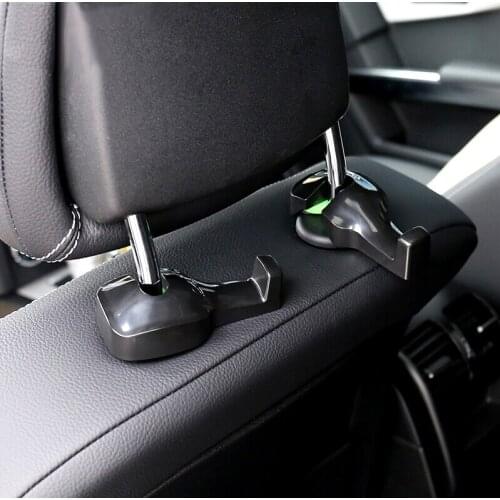 2pcs Car Shopping Bag Holder Seat Hook Hanger For Mitsubishi Asx Outlander Lancer EX Pajero Evolution Eclipse Grandis