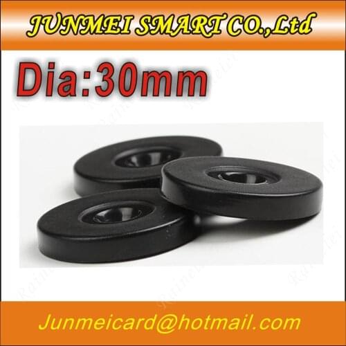 50pcs Patrol system 30MM round checkpoint 125Khz Rfid Tag EM4100 ID Round Coin chip card Access Control Guard Tour Patrol System