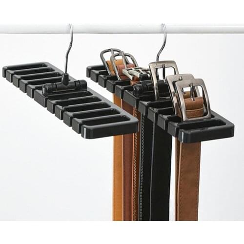 80% Hot Sales!!! Home Space-Saving Portable Tie Belt Scarf Hanger Holder Organizer Storage Rack