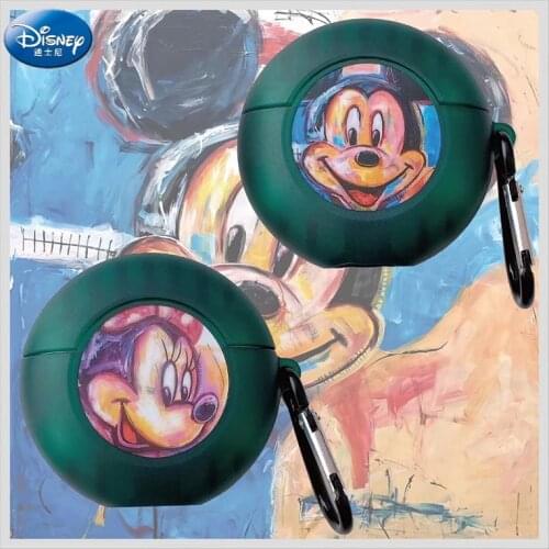 Disney airpods case For Apple Airpods 1 2 case Wireless Bluetooth Oil painting Mickey Minnie Silicon case for airpod Pro 3 Skin