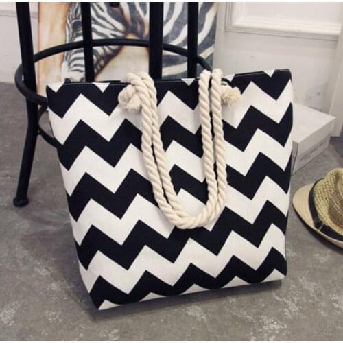 New Reusable Shopping Bag Eco Women Handbag Foldable Beach Bag Daily Use Shoulder Bag Flower Print Casual Canvas Tote Satchel