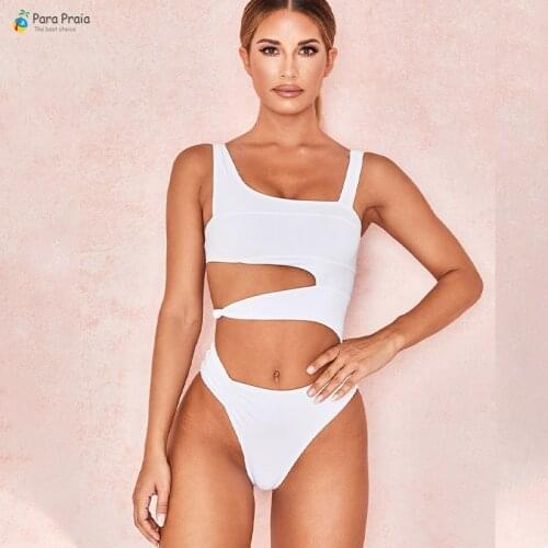 New Thong One Piece Swimsuit Bandage Sexy Hollow Out Monokini Women Bikini Swimsuit Thong Swimwear Sexy Bathing Female Swim Suit