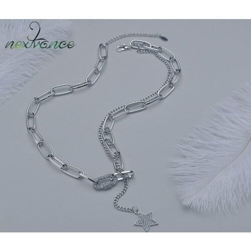 Nextvance Fascination Pendant Necklace Flower Five-pointed Star Necklaces for Women Friends Couple Girlfriend Jewelry Gift