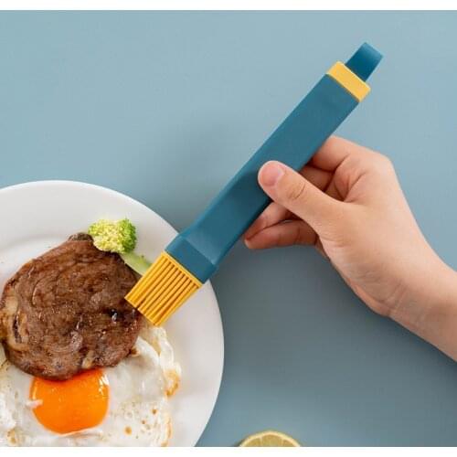 Food Grade Silicone Oil Brush Cooking BBQ Heat Resistant Oil Condiment Brushes Kitchen Cake Baking Tools Utensil Supplies