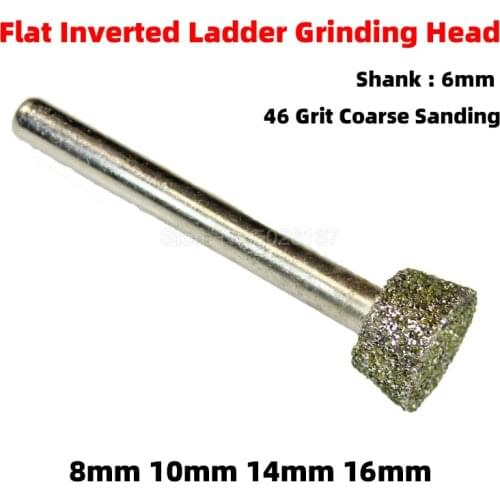1Pcs 46 Grit Coarse Sanding Drill Diamond Grinding Head Burrs Bits Shank Jade Stone Carving Polishing Engraving Granite Tool