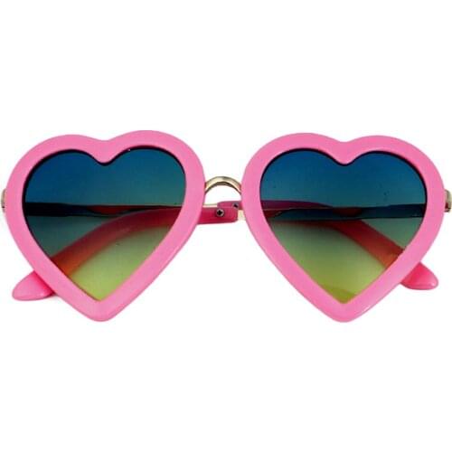 Brand New Children Baby Boys Girls Sunglasses Heart shape Glasses Vintage Unisex Eye Protection Anti-Ultraviolet Glasses