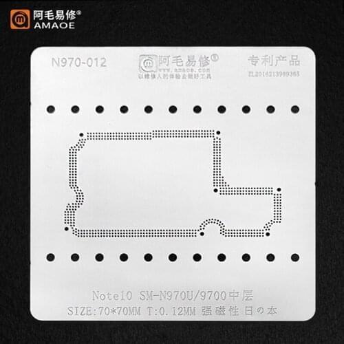 For Samsung BGA Reballing Stencil Plant Tin BGA Reballing Stencil Solder Template NOTE10 S10 Mainboard Middle Layer Board