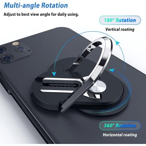 360 Degree 2 In 1 Universal Multipurpose Mobile Phone Bracket Holder Stand Finger Ring Car Phone Mount Stand Air Vent For iPhone