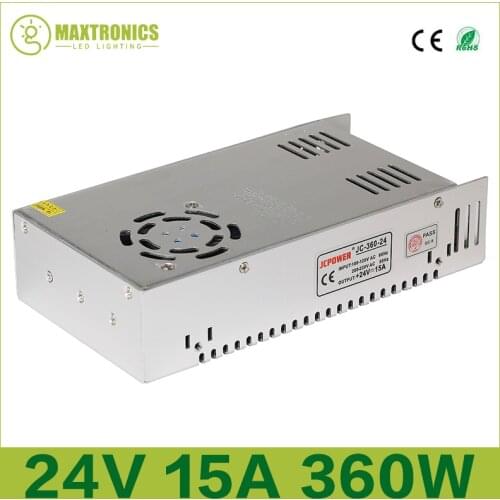 2016 Best price 24V 15A 360W Universal Regulated Switching Power Supply for CCTV Led Radio Free shipping