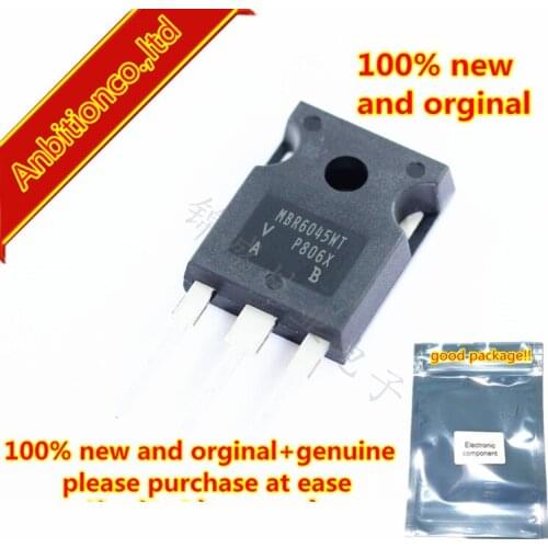5pcs 100% new and orginal MBR6045WTPBF MBR6045WT TO-247 SCHOTTKY RECTIFIER in stock