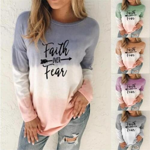 Fashion Casual Womens Top Kawaii Deer Gradient Color Printed Long Sleeve Hoodie Loose Round Neck Oversize Pullovers Sweatshirt
