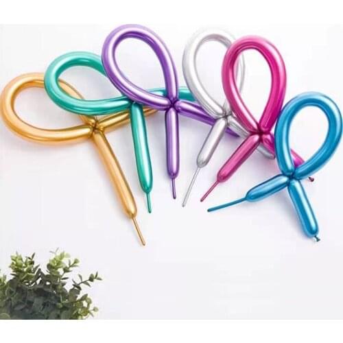 Gold Silver Metal Chrome Long Latex Balloon Magic Diy Helium Balloon Birthday Wedding Party Baby Shower Decor Kids Toy Balls