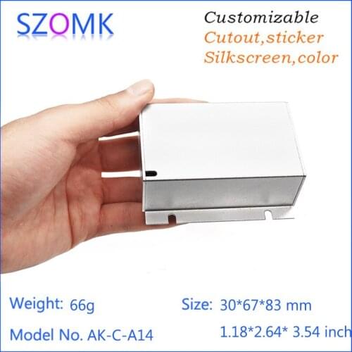 1 psc Aluminum box enclosure case diy pcb instrument box electronic project enclosure 30(H)x67(W)x90(L) mm