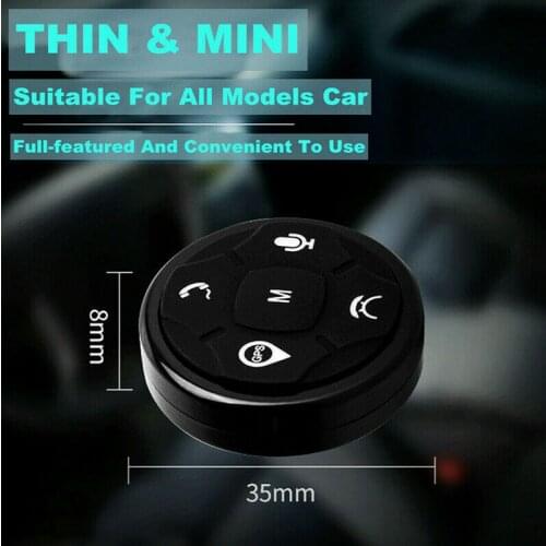 1PC Universal Car Steering Wheel GPS Wireless Smart Button Key Remote Control