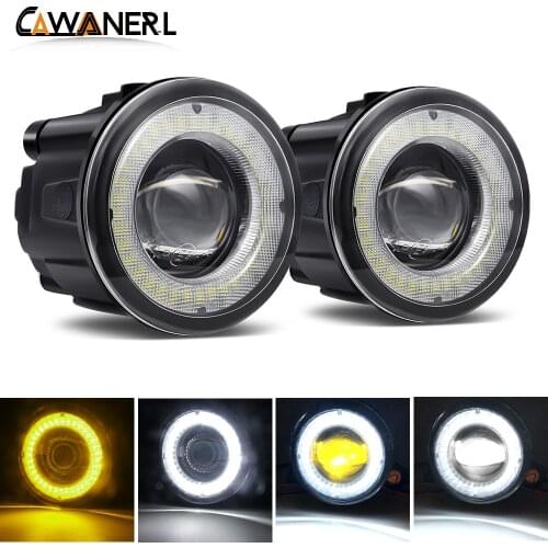 2 X Car Front Bumper Fog Light Assembly LED Lens Angel Eye DRL 30W 8000LM 12V For Infiniti M25 M56 M37 G37 G25 EX25 EX37 EX35