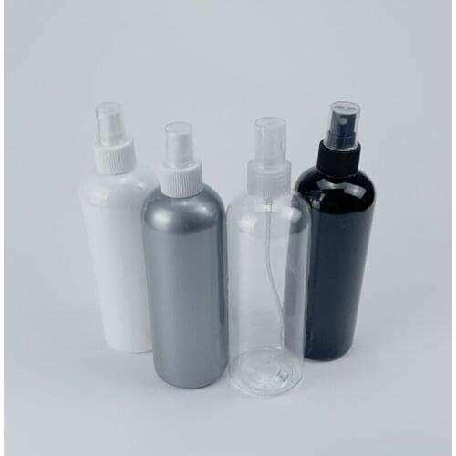 BEAUTY MISSION 20pcs 300ml clear spray bottles for cosmetics packaging, plastic PET container with mist sprayer pump