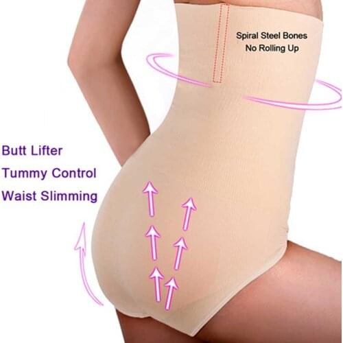 Seamless Women High Waist Shaper Panties Tummy Slimming Sheath Corrective Underwear For Weight Loss Shapewear Body Shaper