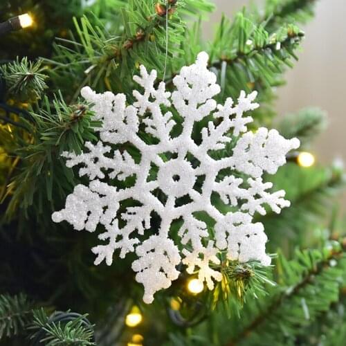 Glitter Acrylic Christmas Tree Decoration Snowflakes Christmas Ornament Pendant