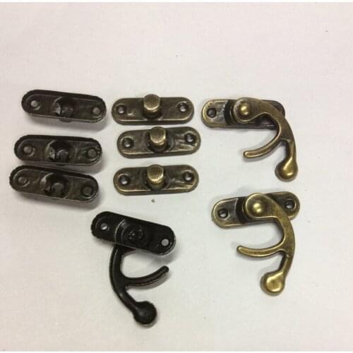 Box Suitcase Toggle Latch Buckles,Sewing Bag Clasp for Closure Box Chest Suitcase Bag Case,Bronze Tone,50Sets