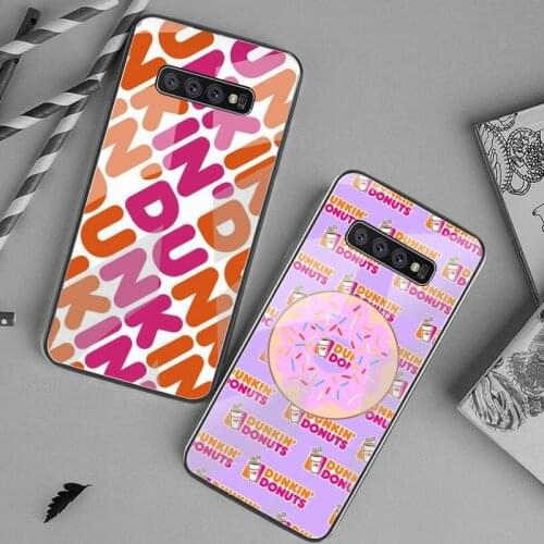 Dunkin Donuts coffee Phone Case Tempered Glass For Samsung S20 Plus S7 S8 S9 S10 Plus Note 8 9 10 Plus