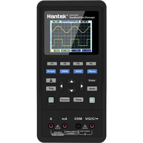Hantek2C42 2C72 2D42 2D72 3in1 Digital Oscilloscope+Waveform Generator+Multimeter Portable USB 2 Channels 40mhz 70mhz Test Meter