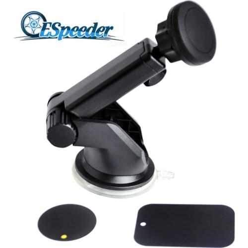 ESPEEDER Universal Magnetic Car Holder Windshield Phone Magnet Stand Mount Support GPS Bracket 360 Rotatable Retractable Holder