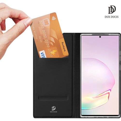 DUX DUCIS Skin Pro Series For Samsung Galaxy Note20 Note20 Ultra Leather Wallet Case Flip Case Full Protection Steady Stand
