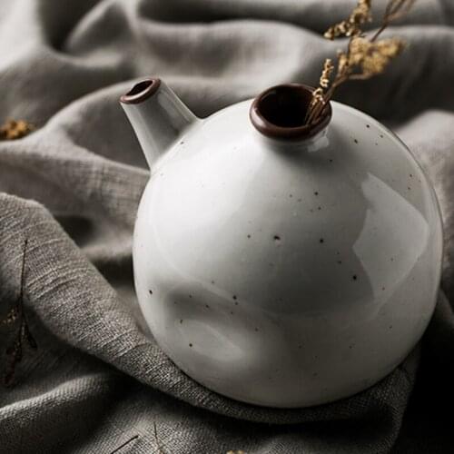 Vintage Hip Flask Ceramic Japanese Large Sake Bottle Alcohol Flask Liquor Retro Piersiowka Na Alkohol Table Supplies ED50JH