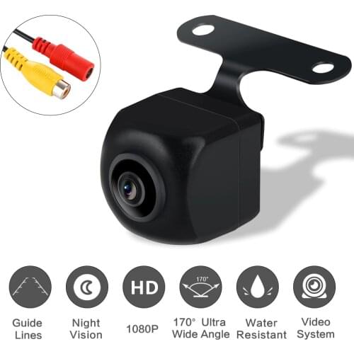 170 Wide Angel HD Fisheye Lens Reversing Camera for Universal Parking Car Rear View Backup Cams Waterproof Night Vision