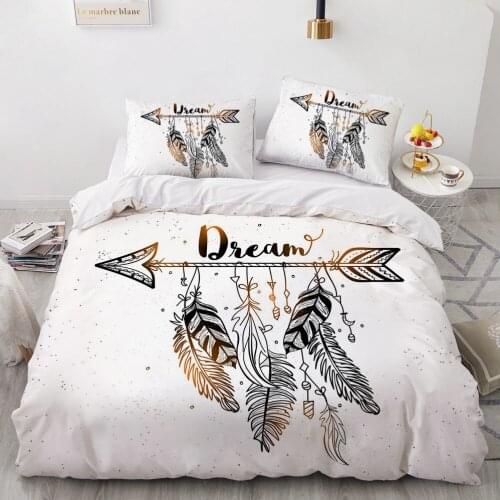Classic 3D Design Custom Bed Linen Comforter Quilt Cover Bedding Set Full King Queen Double Single Size Home Textile