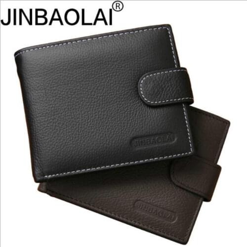 Genuine Leather Wallet Men Clip Cowhide Wallet Men 2020 Brand Coin Wallet Small Clutches Mens Purse Coin Pouch Short Men Wallet
