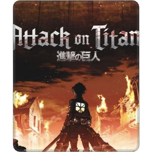 The Best Anime Attack On Titan Cool Mouse Pad Shingeki no Kyojin Japan Antislip Mat Pads Rubber Office Home Deco Mat