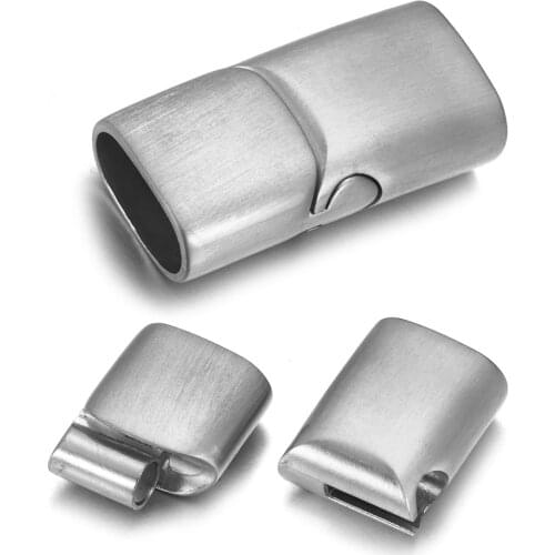 Stainless Steel Magnetic Clasp Brushed Fastener for Bracelet DIY Jewelry Making Magnet Buckle Closure Accessories