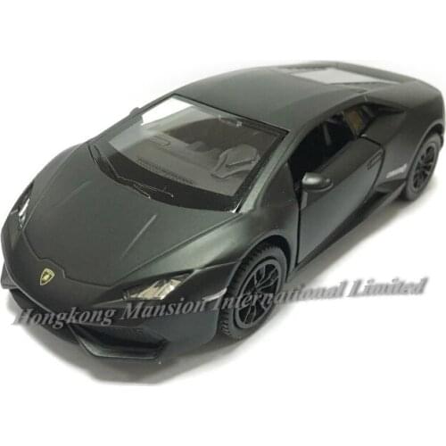 Matte Black 1:36 Scale Diecast Alloy Metal Luxury Collection Super Sports Car Model For TheLam borghini Huracan LP610-4 Toys Car