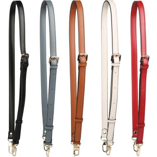 Fashion PU Leather Shoulder Strap Crossbody Bag Strap 112cm Long Double-layer Replacement Bag Belt DIY Buckle Bag Accessories