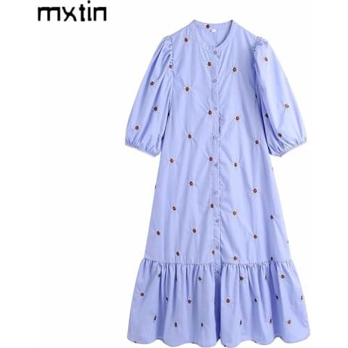 Свободные летние платья Mxtin China At AliExpress