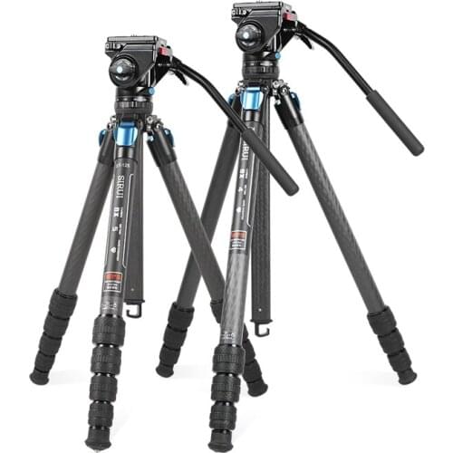 [New] SIRUI ST124 VA5 Carbon Fiber Tripod Set st125 Portable Video Stand SLR Micro-Single Camera Photography Video