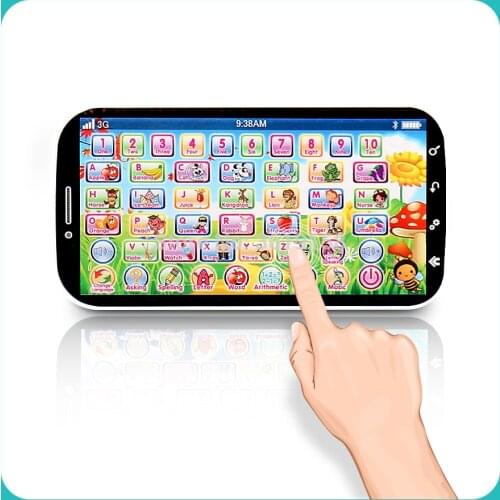 English Language Learning Machine Multifunction Toy Phone,ABC Letter Word Number Musical Yphone for Kid Educational Learning Toy