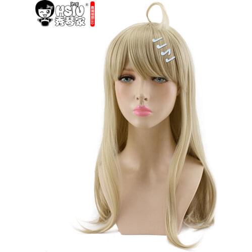 HSIU Kaede Akamatsu Cosplay Wig New Danganronpa V3 Costume Play Wigs Halloween Costumes Hair free shipping NEW High quality