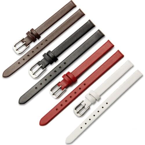 Replacement Bracelet Watch Band 6 8 10 12 13 14 15 16 17mm For Dw Samsung Casio Armani Ladies Genuine Leather Small Strap